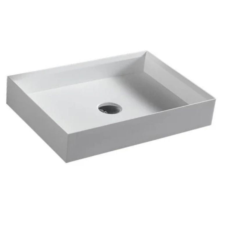 Falum Counter Top Basin 24" x 16" Corian Rectangle Vessel Basin