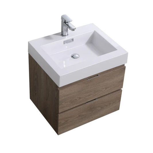 Bliss 24 Wall Mount Modern Bathroom Vanity