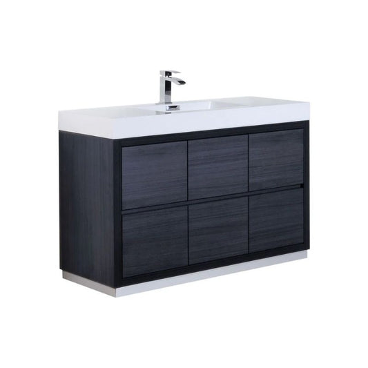 Bliss 60 Vanity Single Sink Freestanding Modern Bathroom