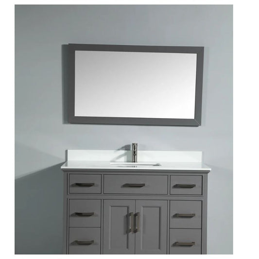 Paris 48 Single Sink Bathroom Vanity Set with Sink and Mirror